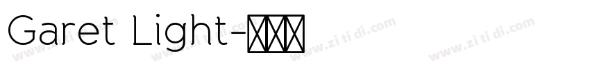 Garet Light字体转换